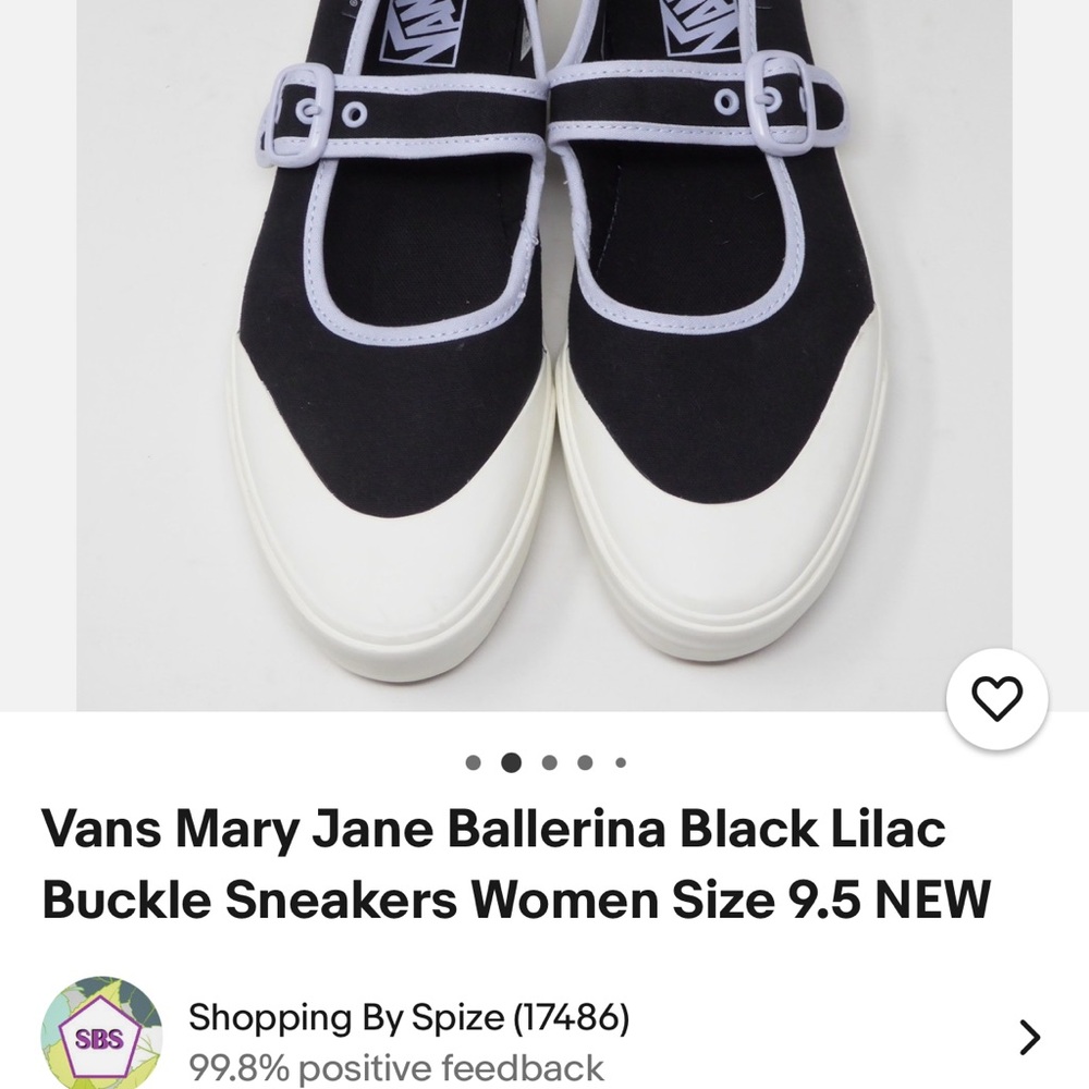 Vans Black and White. Mary Jane Sneakers